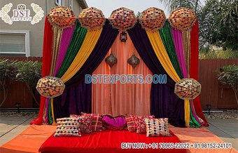 Punjabi Wedding Vatna Ceremony Stage Decoration