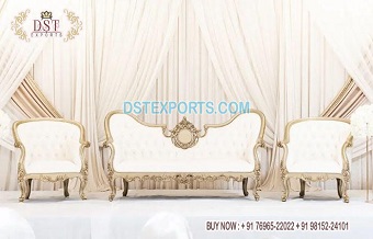 Gorgeous Indian Wedding Loveseat & Chairs for Coup