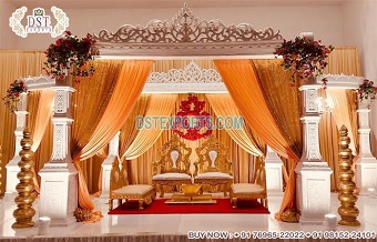 Sri Lankan Wedding White  Theme Mandaps Decor