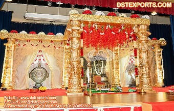 Adorable Elephant Face Wedding Mandap Setup