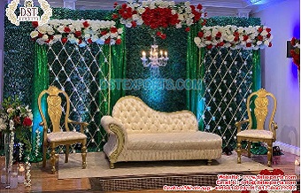 Wedding Stage Couple Sofa with Two Chairs