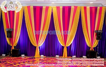 Wedding DJ Party Night Colorful Drapes Decor