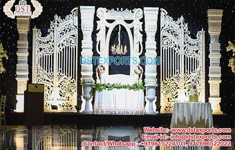 American Christian Wedding Reception Stage
