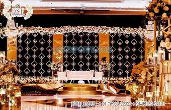 Diamond Shaped Wedding Night Stage Candle Walls