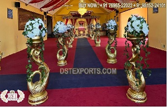 Swan Style FRP Pillars for Wedding Gate