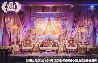 Classic Rajwada Wedding Stage Decoration