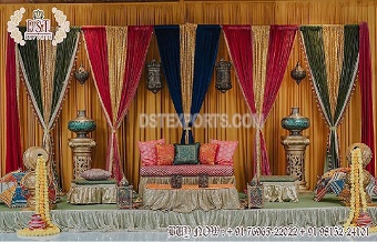 Arabian Style Mehndi & Sangeet Stage Decoration