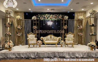 Fascinating Christian Wedding Night Stage Setup