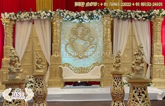 Grand Ajanta Ellora Theme Wedding Stage Setup
