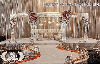 Fusion Wedding Fiber Crystal Jali Mandap Atlanta