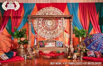 Marwari Wedding Sangeet Night Stage Decoration