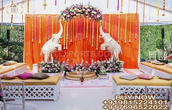 Traditional Wedding Haldi Ceremony Decoration Prop