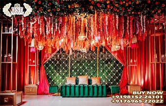 Spectacular Wedding Sangeet Night Stage Decor