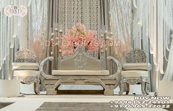 Mustache Style Love Seat With Chair For Wedding