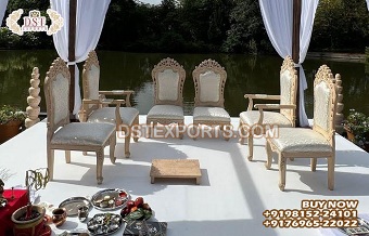 Outdoor Wedding Vidhi Mandap Chairs Decor