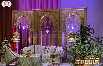 Royal Wedding Reception Night 3D Frames Decor