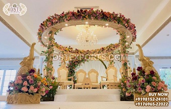 Indian Wedding Double Pole  Wooden Mandap