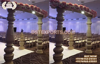 Traditional Hindu Wedding Wooden Welcome Gate