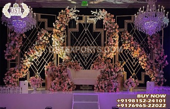 Trending Criss Cross Metal Backdrop Panels Decor