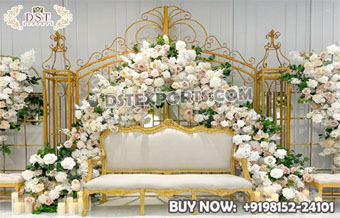 English Wedding Reception Stage Metal Arches