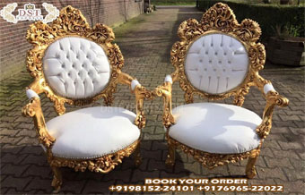 Wedding Royal Throne Chairs For Bride Groom