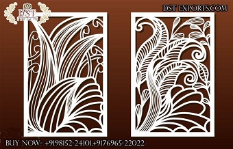 Wedding Backdrop Laser Cut Metal Panels Design