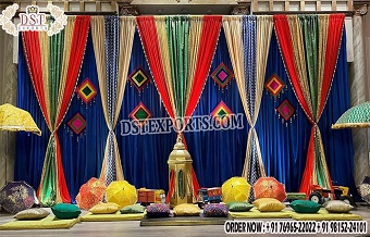 Elegant Backdrop Decor For Sangeet Function