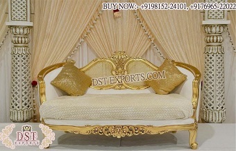 Wooden Designer Loveseat for Roka Ceremony