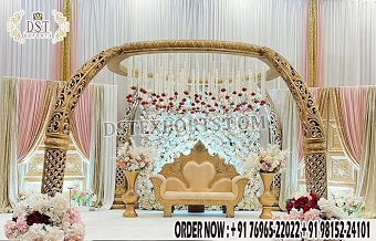 Elephant Tusk Theme Stage For Traditional Wedding