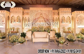 Glamourous Rajasthani Theme Wedding Stage