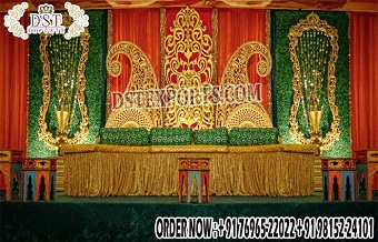 Golden FRP Frames For Mehndi Sangeet Stage