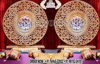 Glamorous Round Frame For Wedding Stage Decor