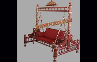 Royal Decorated Wedding Wooden Swing