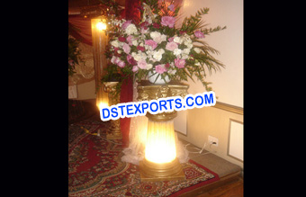 Lighted Wedding Pot Pillars