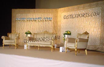 Golden Wedding Stage Set