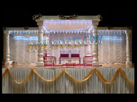 ELEGENT WEDDING WHITE MANDAP