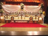 WEDDING STAGE WITH ANTIQUE FURNITURE