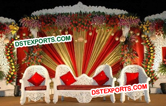 Indian Wedding Carved Stage