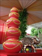 DECORATED ELEPHANT STATUE