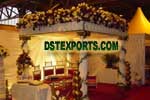 DECORATED WEDDING ROMAN PILLAR MANDAP