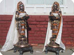 DECORATED WEDDING WELCOME STATUES