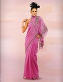 wedding Pink Pure Georgette Saree