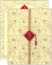 ROYAL WEDDING CREAM WOOLY PAPER CARD