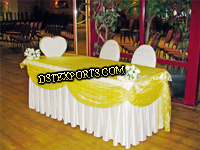 WEDDING DESIGNER TABLE CLOTH WITH FRIL