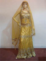 INDIAN BRIDAL GOLDEN LEHANGA