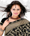 DESIGNER WEDDING BLACK SAREE