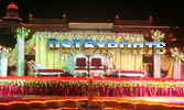 WEDDING DECORATED FLOWER STAGE