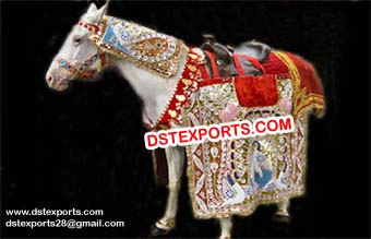 Hindu Wedding Heavy Embroidery Horse Costume