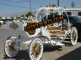 WEDDING GOLDEN CINDERALA CARRIAGE