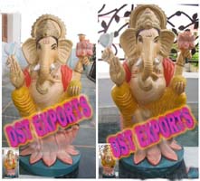 INDIAN WEDDING GANESH FIBER STATUE